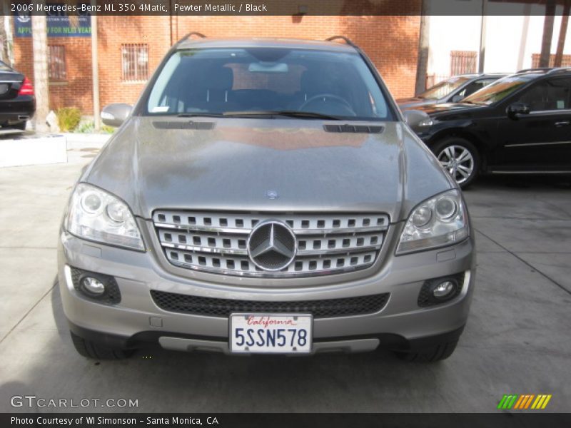 Pewter Metallic / Black 2006 Mercedes-Benz ML 350 4Matic