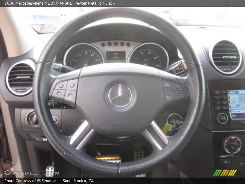 Pewter Metallic / Black 2006 Mercedes-Benz ML 350 4Matic