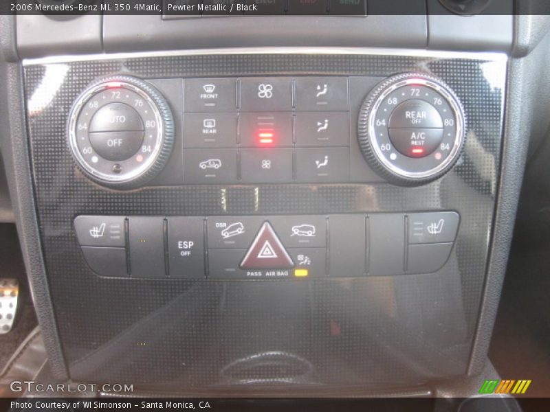 Pewter Metallic / Black 2006 Mercedes-Benz ML 350 4Matic