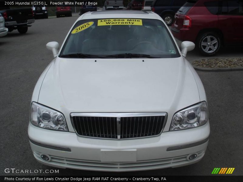 Powder White Pearl / Beige 2005 Hyundai XG350 L
