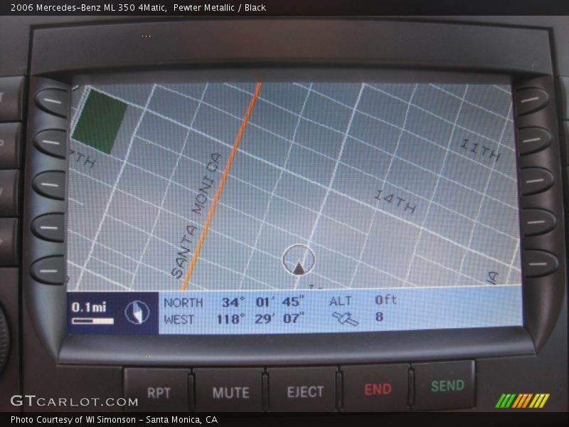 Pewter Metallic / Black 2006 Mercedes-Benz ML 350 4Matic