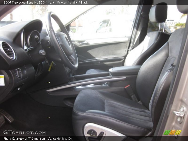 Pewter Metallic / Black 2006 Mercedes-Benz ML 350 4Matic