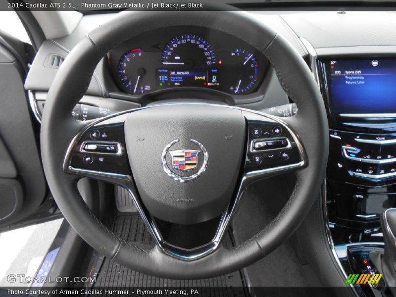 Phantom Gray Metallic / Jet Black/Jet Black 2014 Cadillac ATS 2.5L