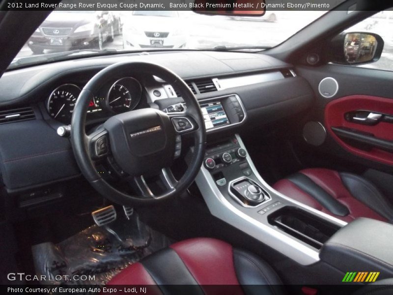 Barolo Black Premium Metallic / Dynamic Ebony/Pimento 2012 Land Rover Range Rover Evoque Coupe Dynamic