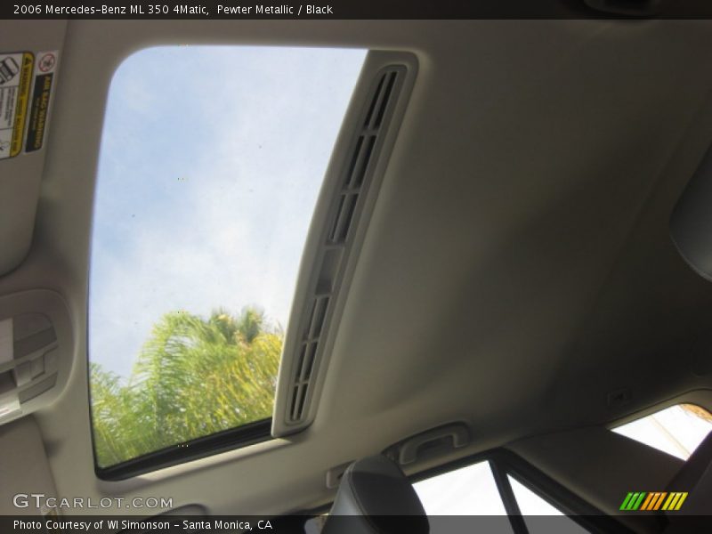 Pewter Metallic / Black 2006 Mercedes-Benz ML 350 4Matic