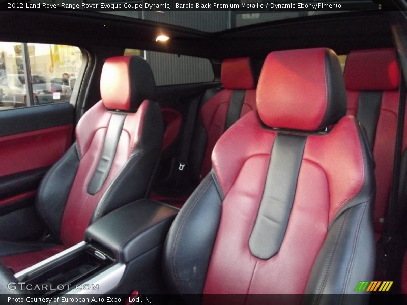 Barolo Black Premium Metallic / Dynamic Ebony/Pimento 2012 Land Rover Range Rover Evoque Coupe Dynamic