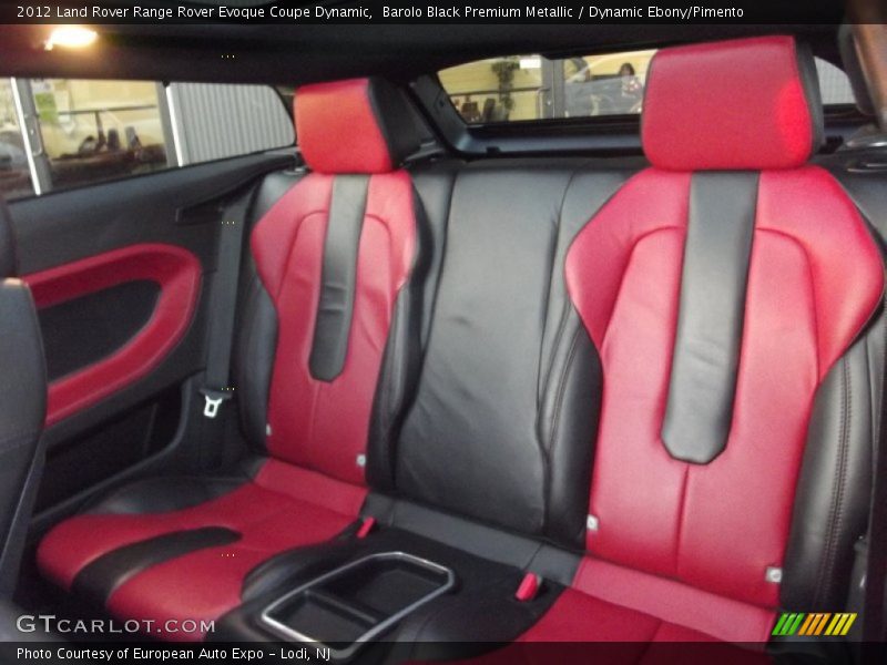 Barolo Black Premium Metallic / Dynamic Ebony/Pimento 2012 Land Rover Range Rover Evoque Coupe Dynamic