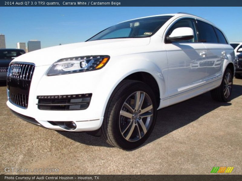 Carrara White / Cardamom Beige 2014 Audi Q7 3.0 TFSI quattro