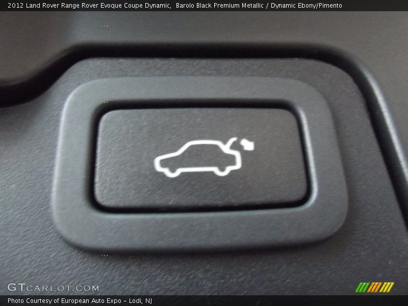 Barolo Black Premium Metallic / Dynamic Ebony/Pimento 2012 Land Rover Range Rover Evoque Coupe Dynamic