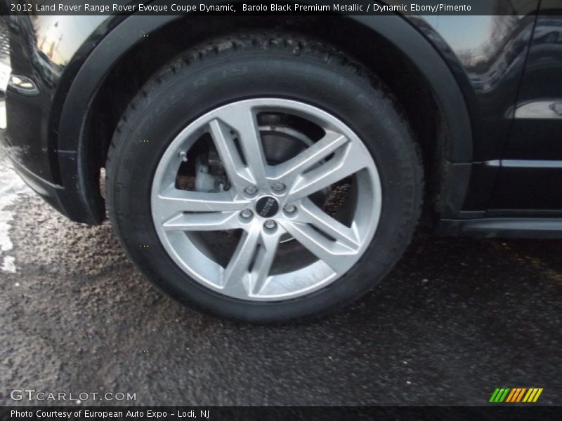 Barolo Black Premium Metallic / Dynamic Ebony/Pimento 2012 Land Rover Range Rover Evoque Coupe Dynamic