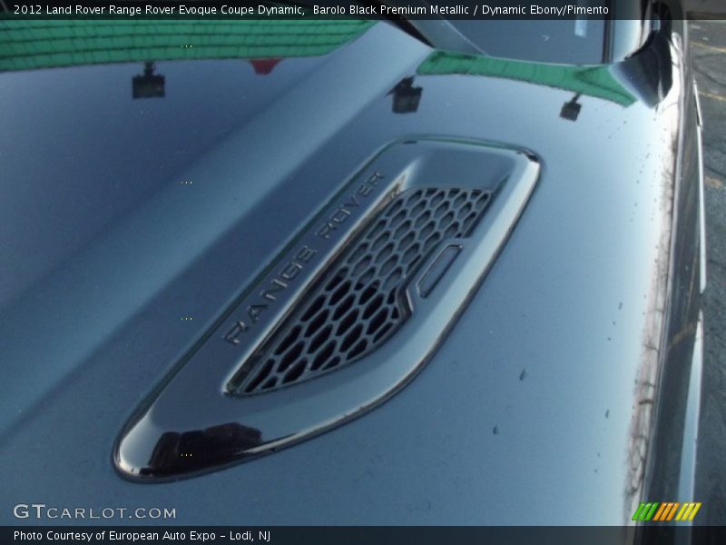 Barolo Black Premium Metallic / Dynamic Ebony/Pimento 2012 Land Rover Range Rover Evoque Coupe Dynamic
