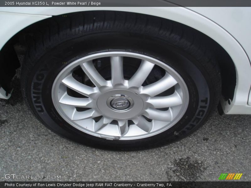 Powder White Pearl / Beige 2005 Hyundai XG350 L