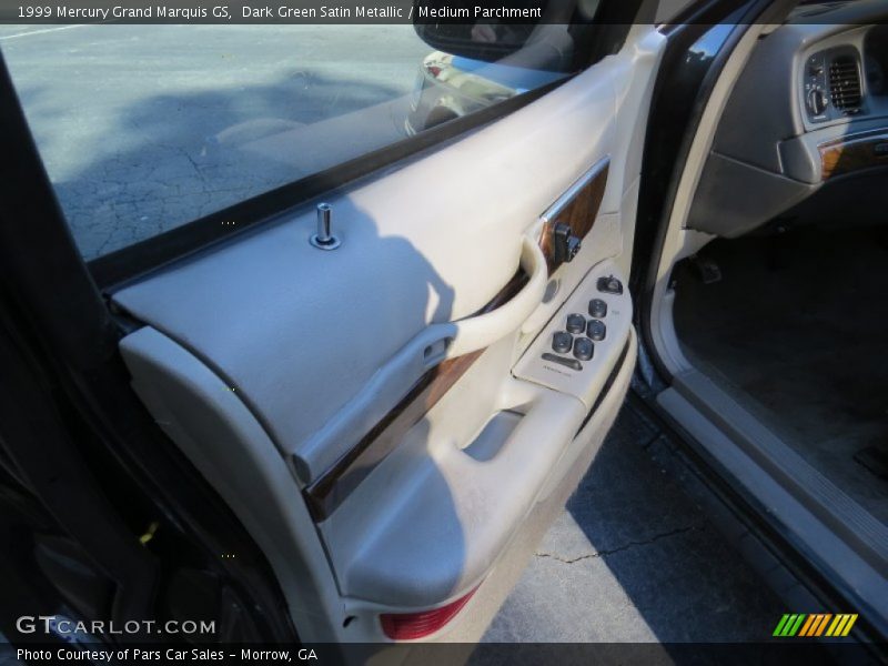 Dark Green Satin Metallic / Medium Parchment 1999 Mercury Grand Marquis GS