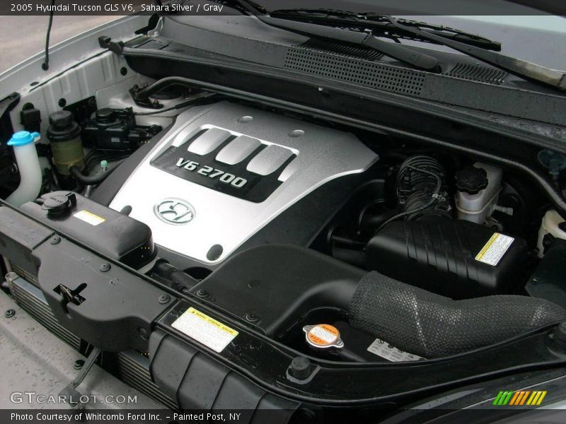 Sahara Silver / Gray 2005 Hyundai Tucson GLS V6