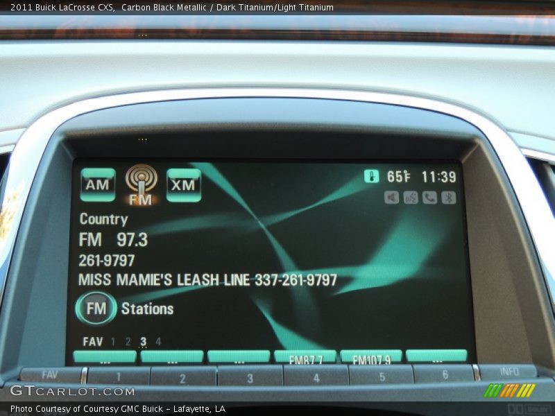 Carbon Black Metallic / Dark Titanium/Light Titanium 2011 Buick LaCrosse CXS
