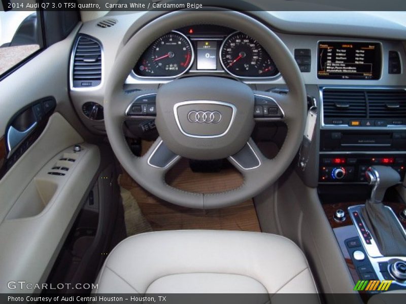 Carrara White / Cardamom Beige 2014 Audi Q7 3.0 TFSI quattro