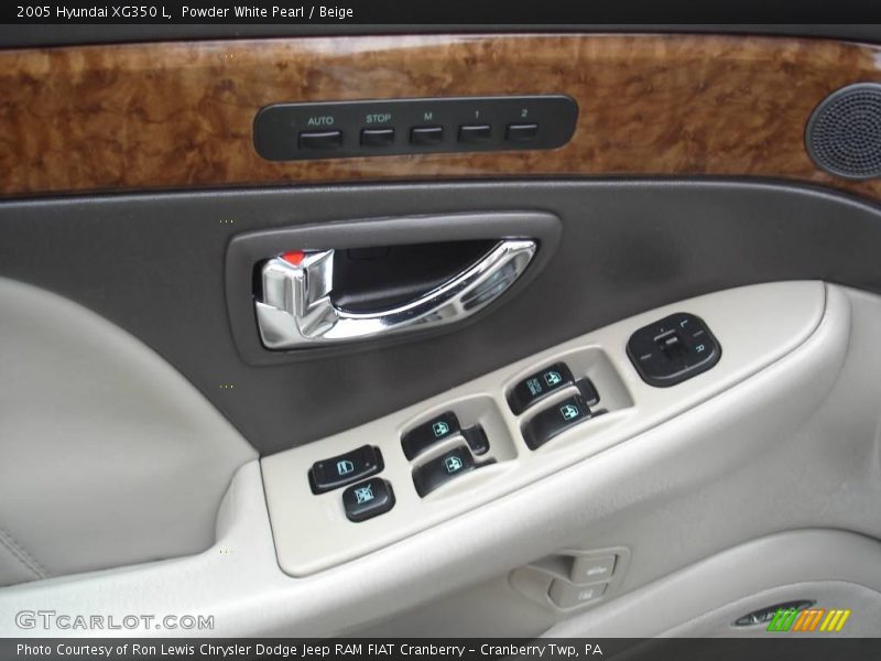 Powder White Pearl / Beige 2005 Hyundai XG350 L