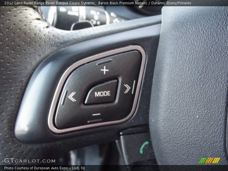 Barolo Black Premium Metallic / Dynamic Ebony/Pimento 2012 Land Rover Range Rover Evoque Coupe Dynamic