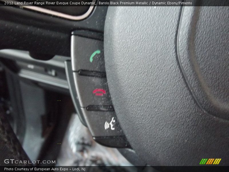 Barolo Black Premium Metallic / Dynamic Ebony/Pimento 2012 Land Rover Range Rover Evoque Coupe Dynamic