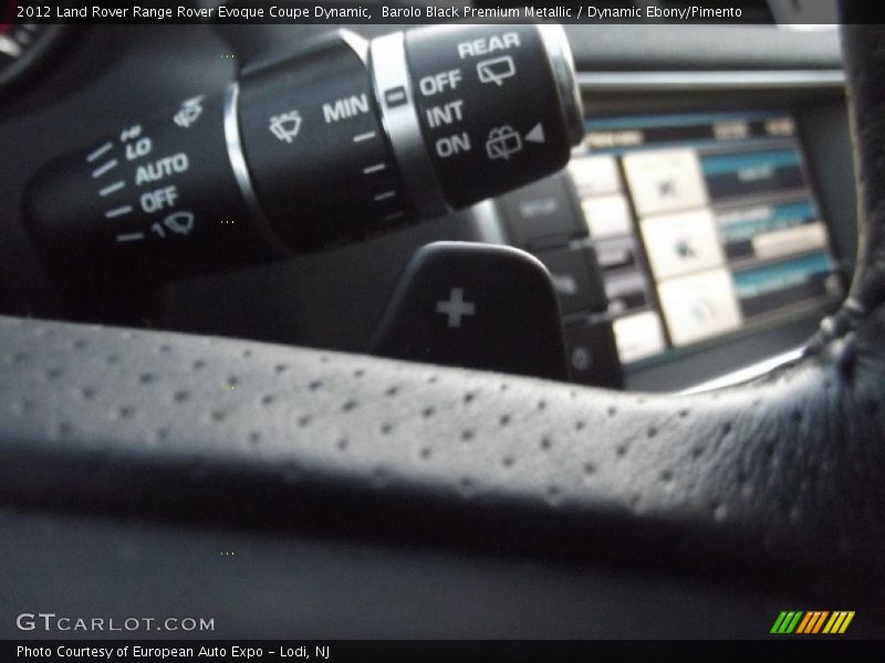 Barolo Black Premium Metallic / Dynamic Ebony/Pimento 2012 Land Rover Range Rover Evoque Coupe Dynamic