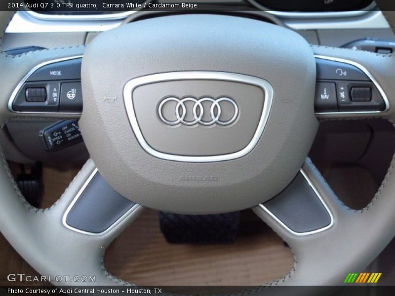 Carrara White / Cardamom Beige 2014 Audi Q7 3.0 TFSI quattro