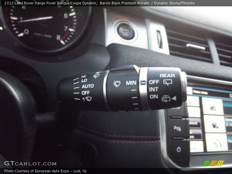 Barolo Black Premium Metallic / Dynamic Ebony/Pimento 2012 Land Rover Range Rover Evoque Coupe Dynamic