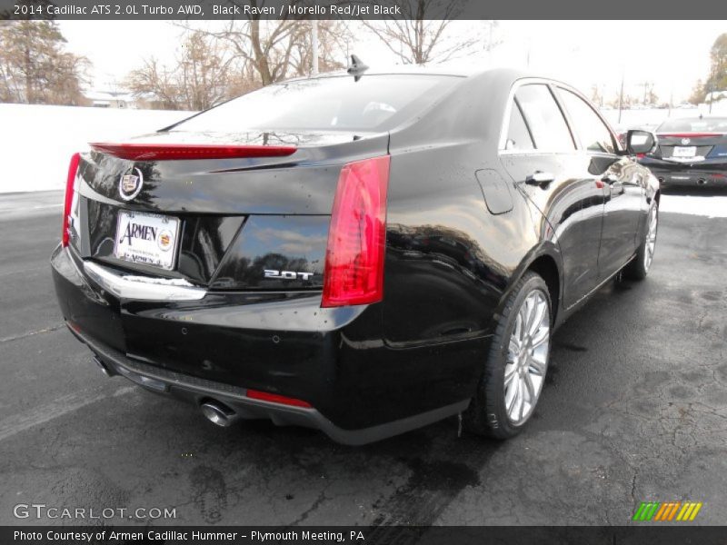 Black Raven / Morello Red/Jet Black 2014 Cadillac ATS 2.0L Turbo AWD