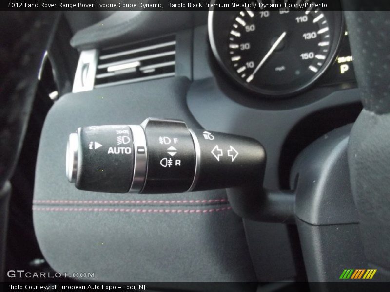 Barolo Black Premium Metallic / Dynamic Ebony/Pimento 2012 Land Rover Range Rover Evoque Coupe Dynamic