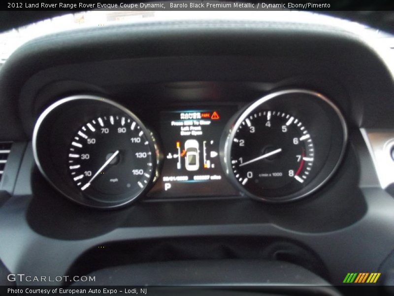 Barolo Black Premium Metallic / Dynamic Ebony/Pimento 2012 Land Rover Range Rover Evoque Coupe Dynamic