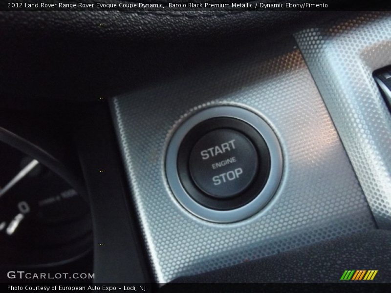 Barolo Black Premium Metallic / Dynamic Ebony/Pimento 2012 Land Rover Range Rover Evoque Coupe Dynamic