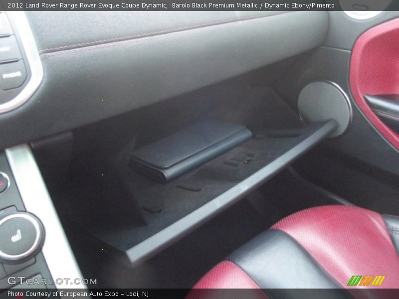 Barolo Black Premium Metallic / Dynamic Ebony/Pimento 2012 Land Rover Range Rover Evoque Coupe Dynamic