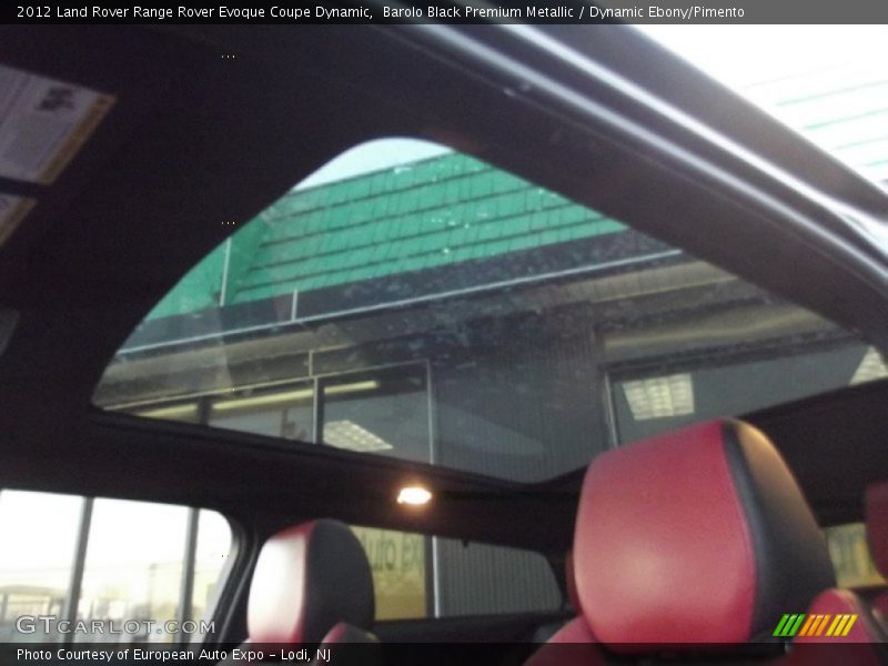 Barolo Black Premium Metallic / Dynamic Ebony/Pimento 2012 Land Rover Range Rover Evoque Coupe Dynamic
