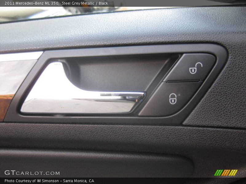 Steel Grey Metallic / Black 2011 Mercedes-Benz ML 350