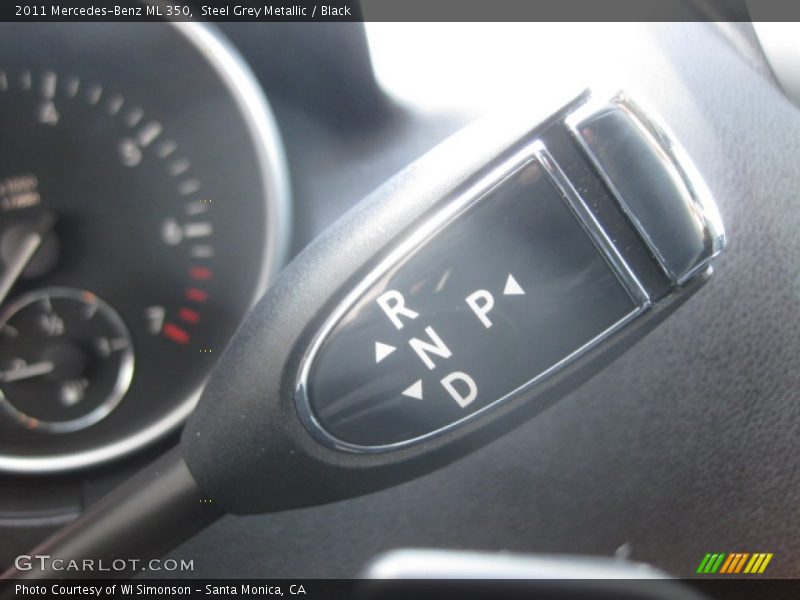 Steel Grey Metallic / Black 2011 Mercedes-Benz ML 350