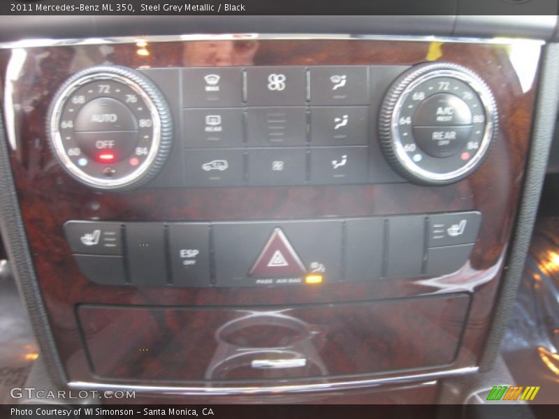 Steel Grey Metallic / Black 2011 Mercedes-Benz ML 350