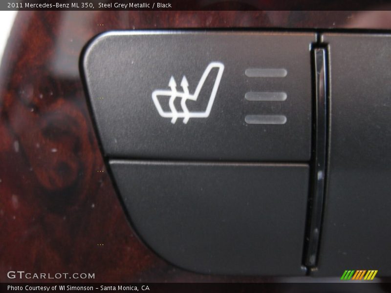 Steel Grey Metallic / Black 2011 Mercedes-Benz ML 350