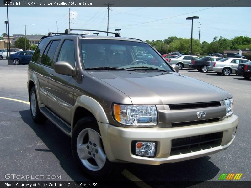 Bronze Metallic / Stone Beige 2003 Infiniti QX4