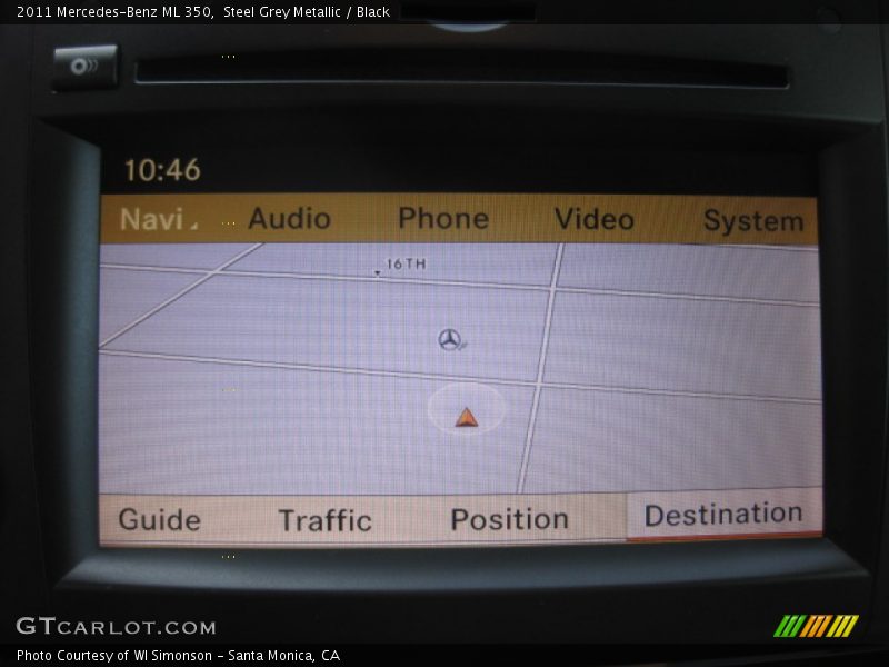 Steel Grey Metallic / Black 2011 Mercedes-Benz ML 350