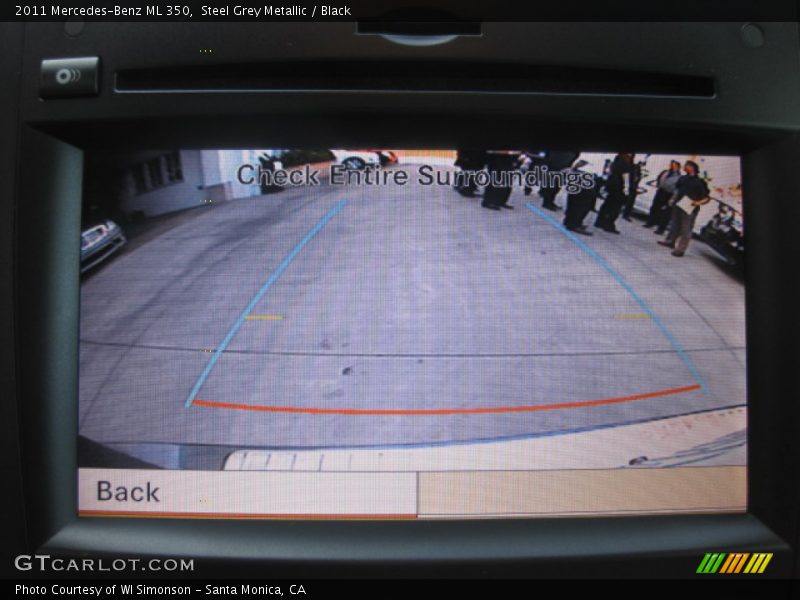 Steel Grey Metallic / Black 2011 Mercedes-Benz ML 350