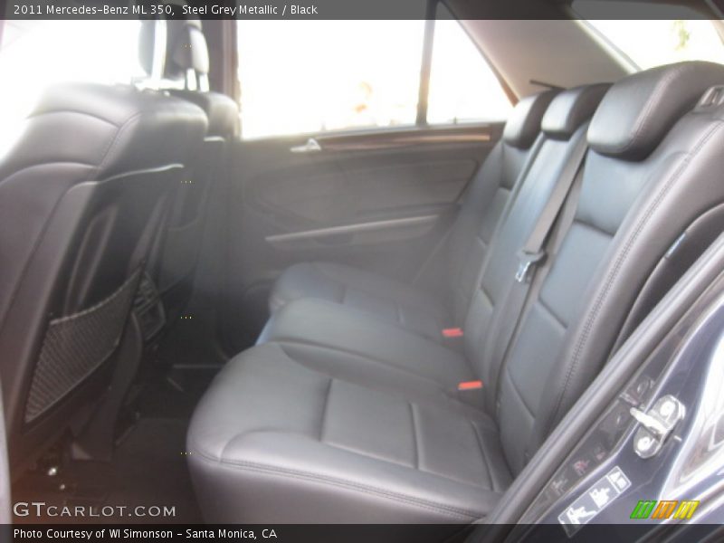 Steel Grey Metallic / Black 2011 Mercedes-Benz ML 350