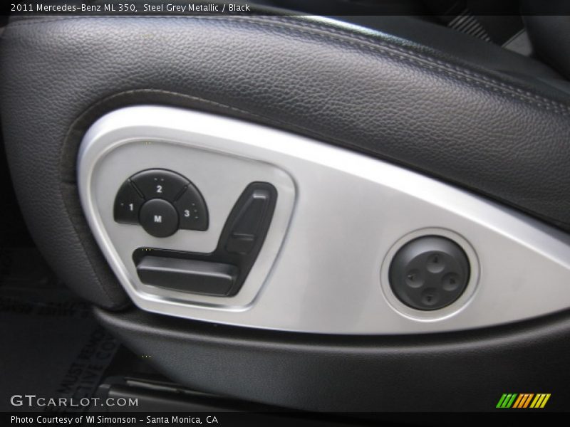 Steel Grey Metallic / Black 2011 Mercedes-Benz ML 350