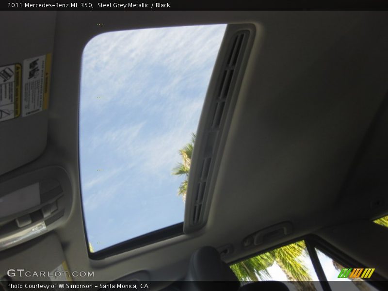 Steel Grey Metallic / Black 2011 Mercedes-Benz ML 350