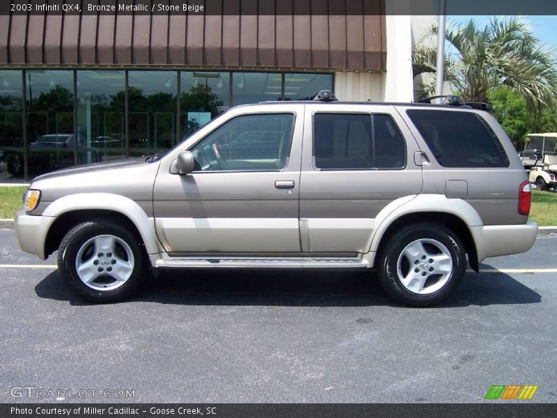 Bronze Metallic / Stone Beige 2003 Infiniti QX4