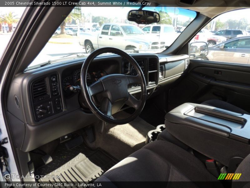 Summit White / Medium Gray 2005 Chevrolet Silverado 1500 LT Crew Cab 4x4