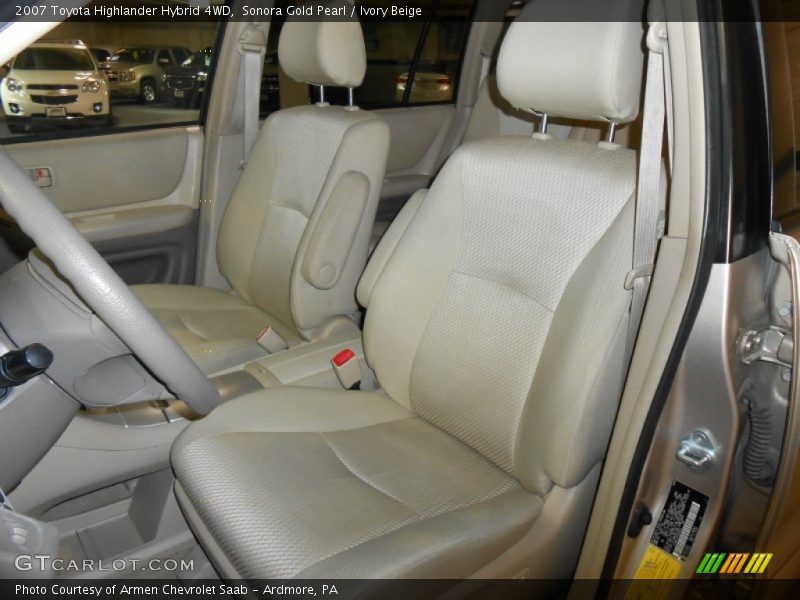 Sonora Gold Pearl / Ivory Beige 2007 Toyota Highlander Hybrid 4WD