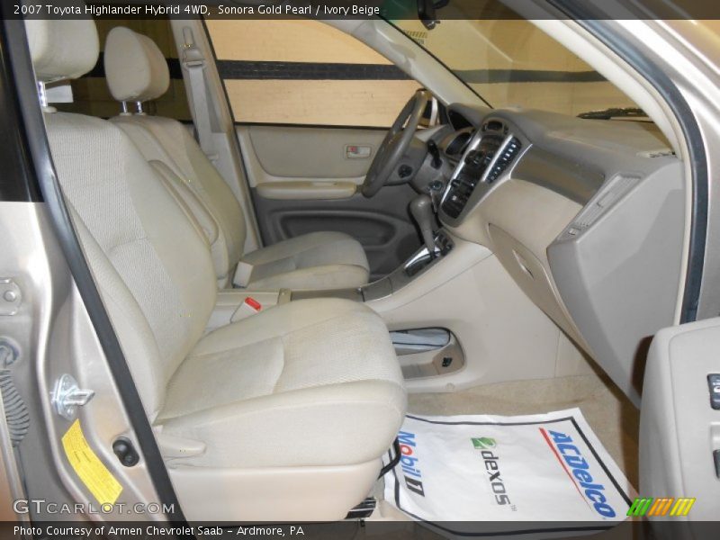 Sonora Gold Pearl / Ivory Beige 2007 Toyota Highlander Hybrid 4WD