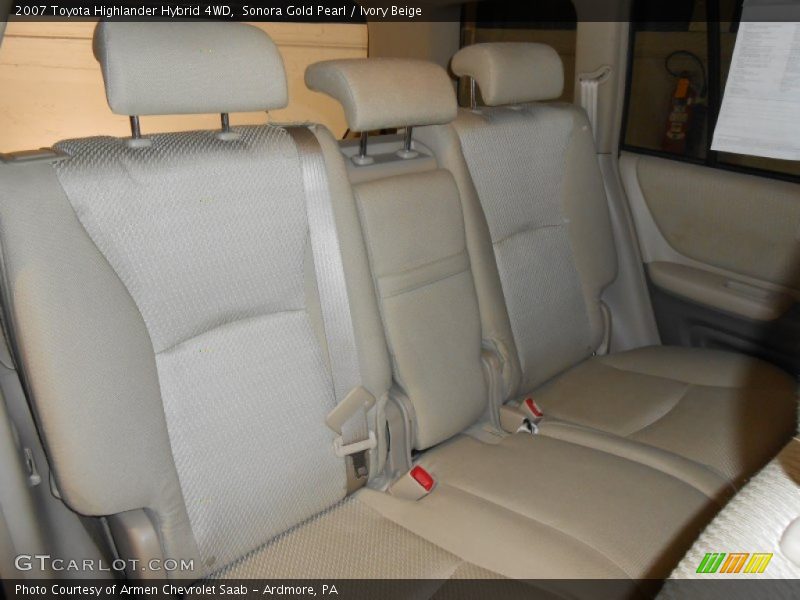 Sonora Gold Pearl / Ivory Beige 2007 Toyota Highlander Hybrid 4WD