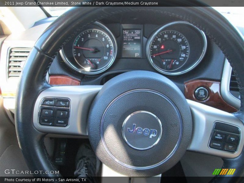 Stone White / Dark Graystone/Medium Graystone 2011 Jeep Grand Cherokee Limited