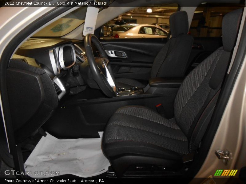 Gold Mist Metallic / Jet Black 2012 Chevrolet Equinox LT
