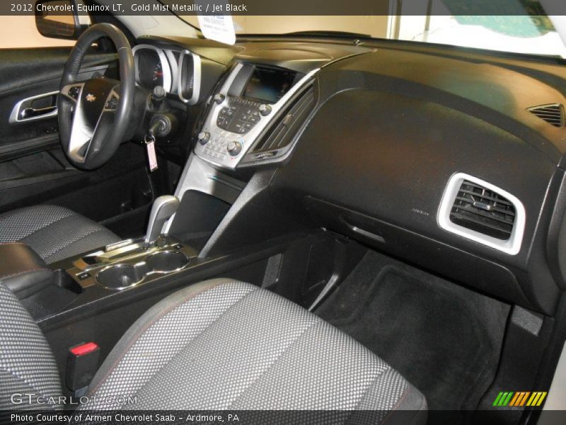Gold Mist Metallic / Jet Black 2012 Chevrolet Equinox LT